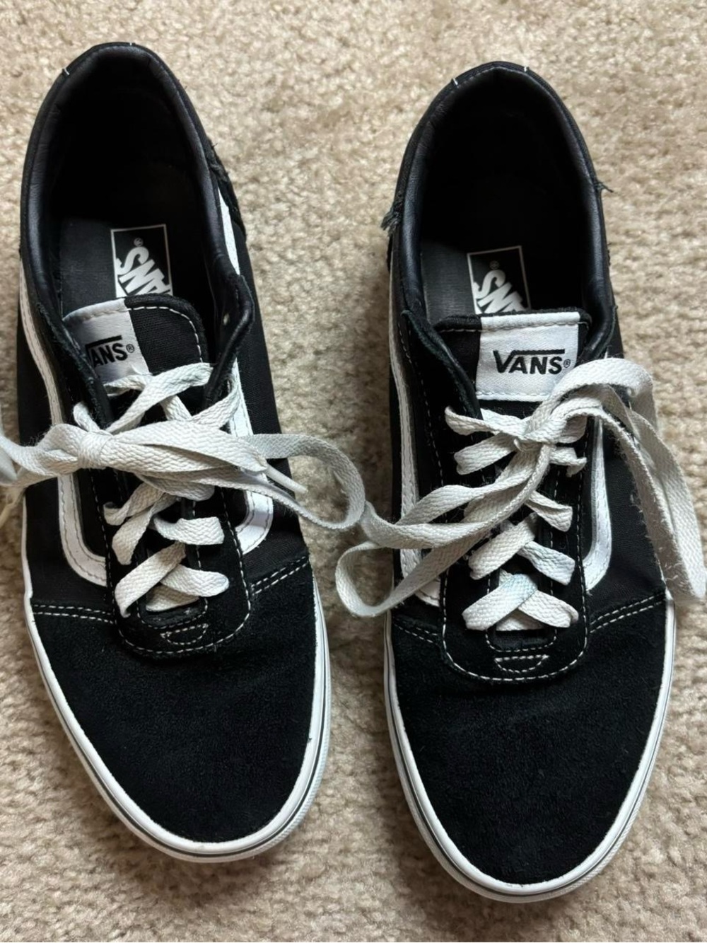 Vans Black and White Old Skool Sneakers